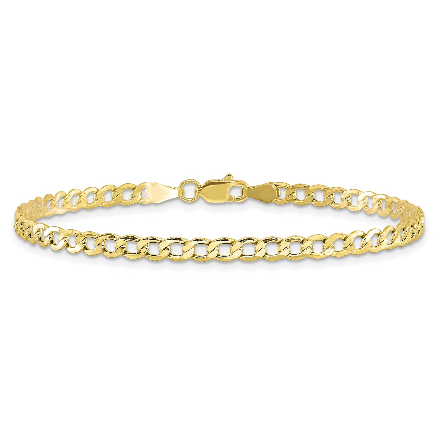 10k 3.35mm Semi-Solid Curb Link Chain