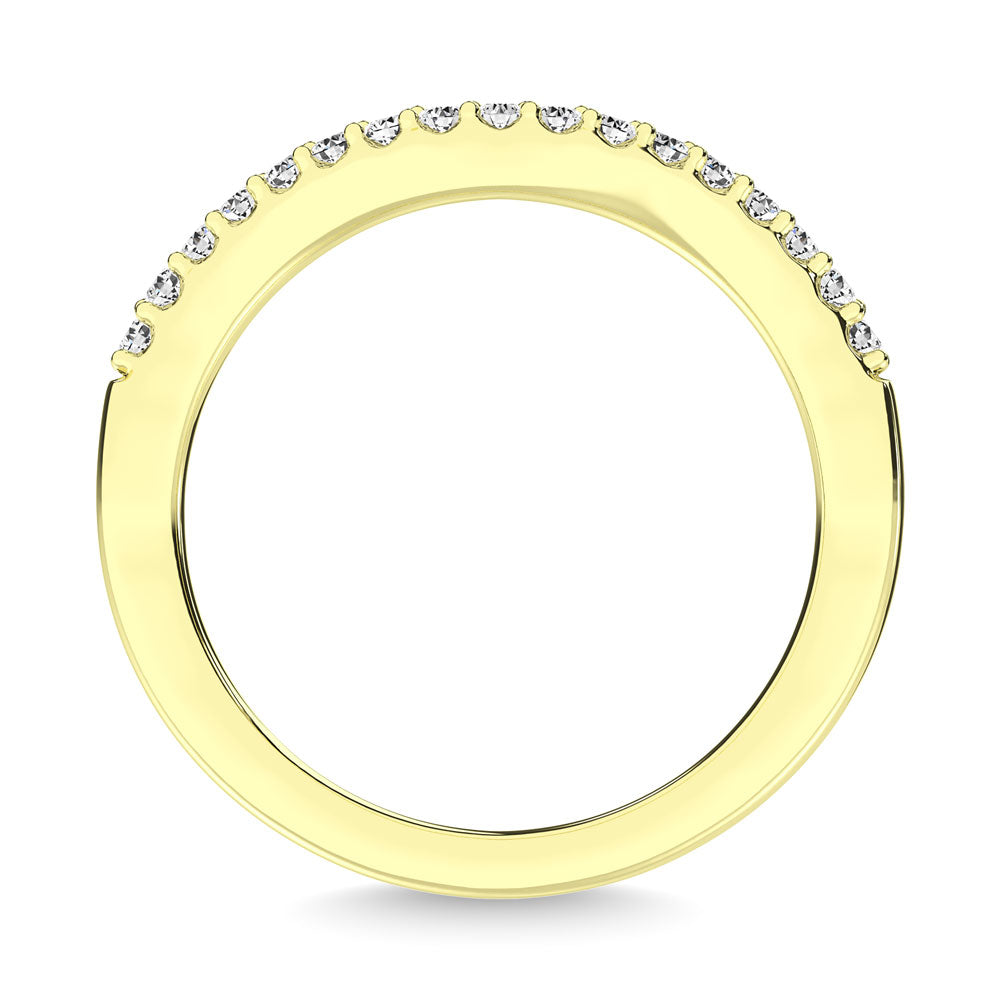 14K Yellow Gold 1/6 Ct.Tw. Diamond Anniversary Band