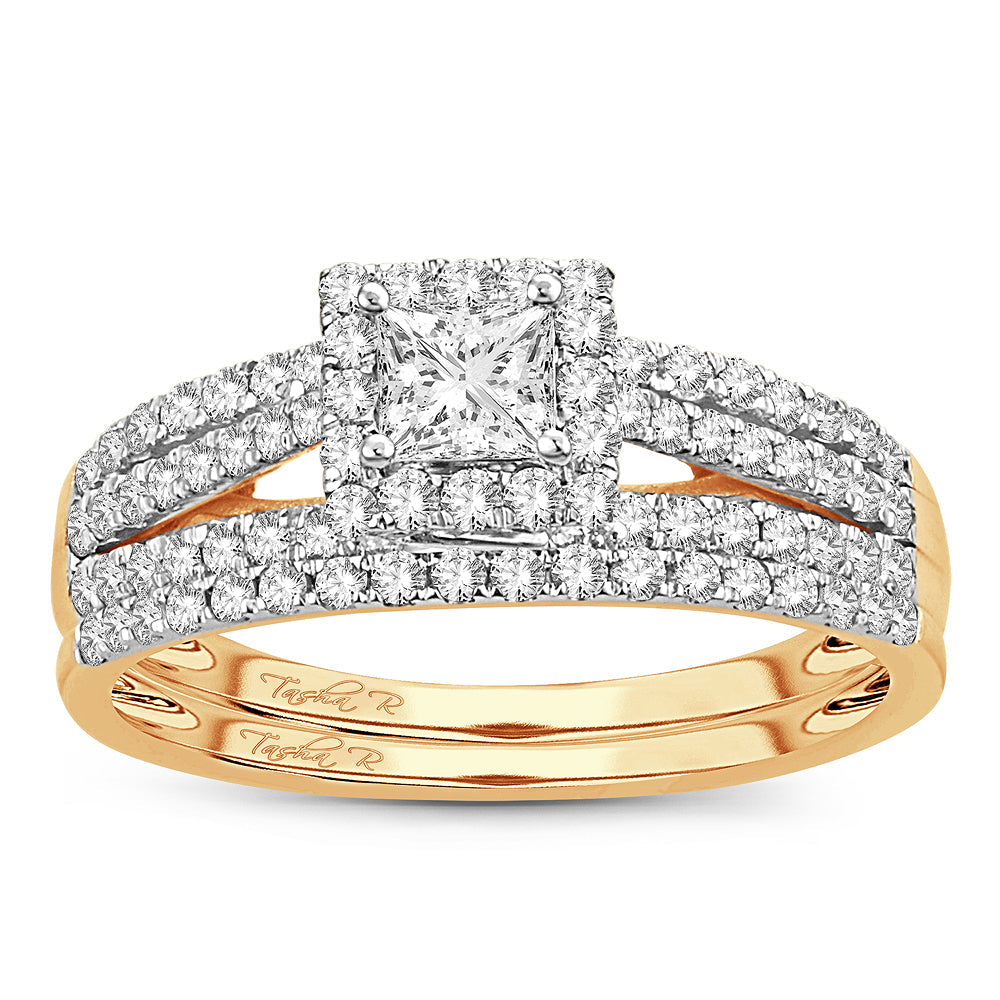 14K 1.00CT DIAMOND BRIDAL RING