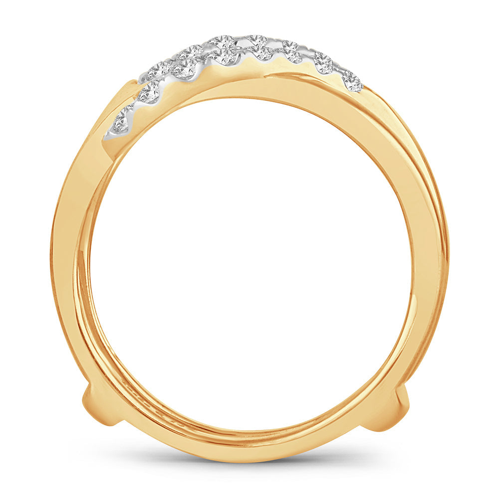 14K 0.38 CT Diamond RING GUARD
