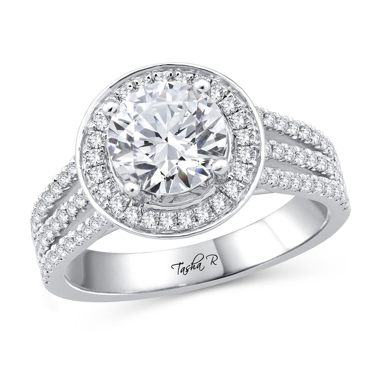 0.45 CT Diamond PLATINUM SEMI MOUNT