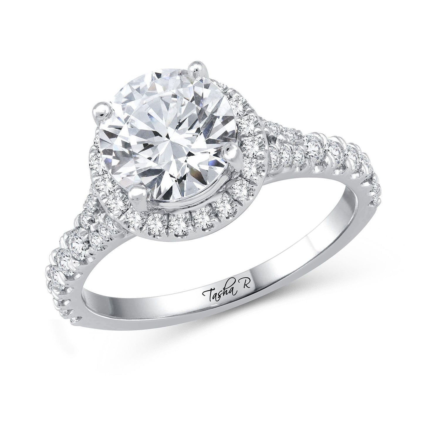 0.60CT Diamond PLATINUM SEMI MOUNT RING