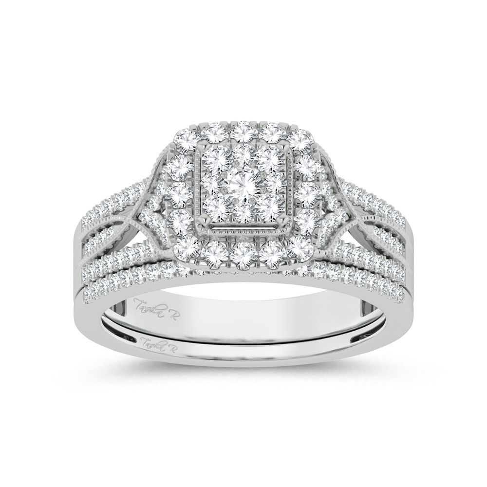 14K 0.78ct Diamond Bridal Ring