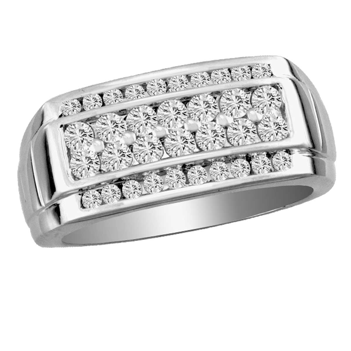 14K 1.00CT Diamond MEN,S BAND