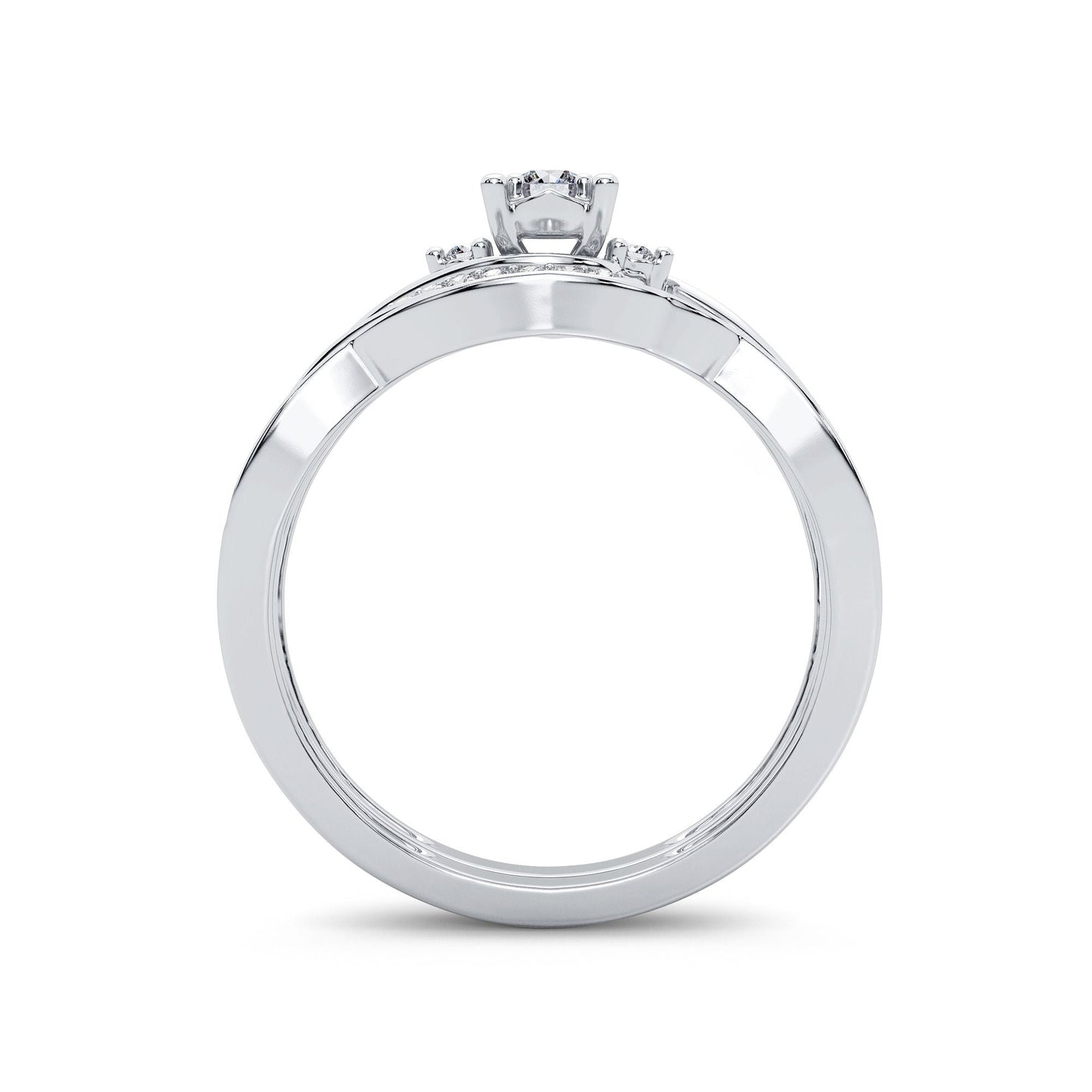 14K 0.33CT Diamond Bridal Ring