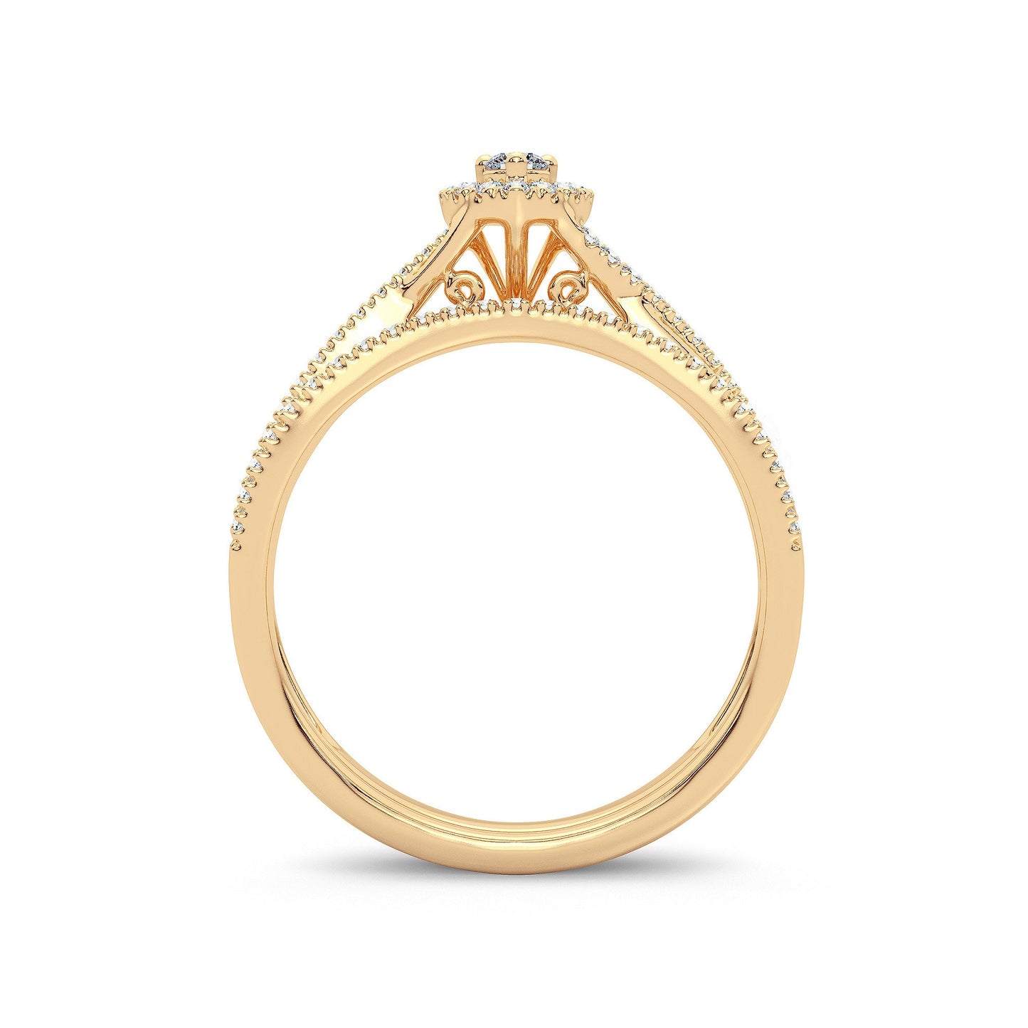 14K 0.33CT Diamond Bridal Ring