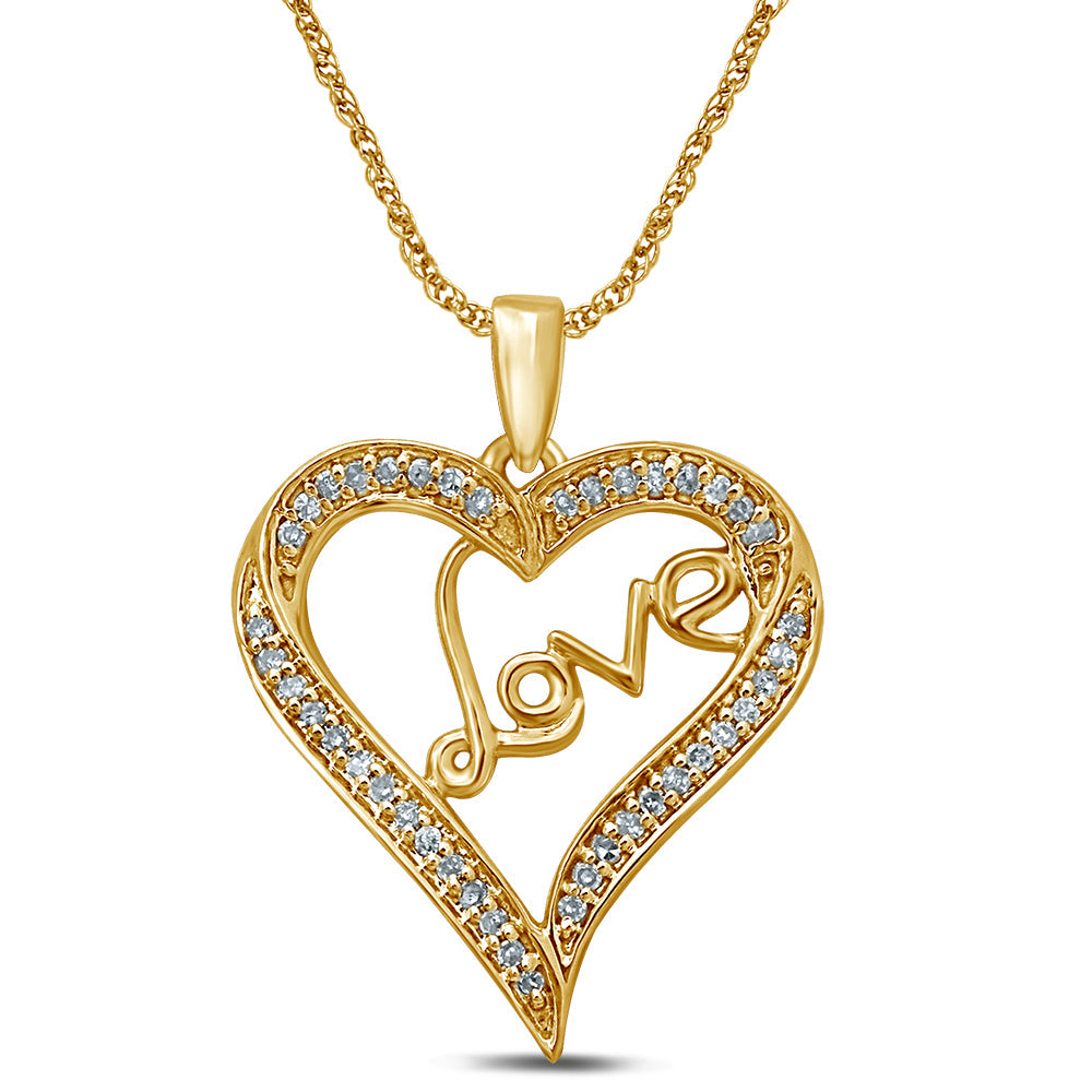 10K 0.15CT Diamond Pendant
