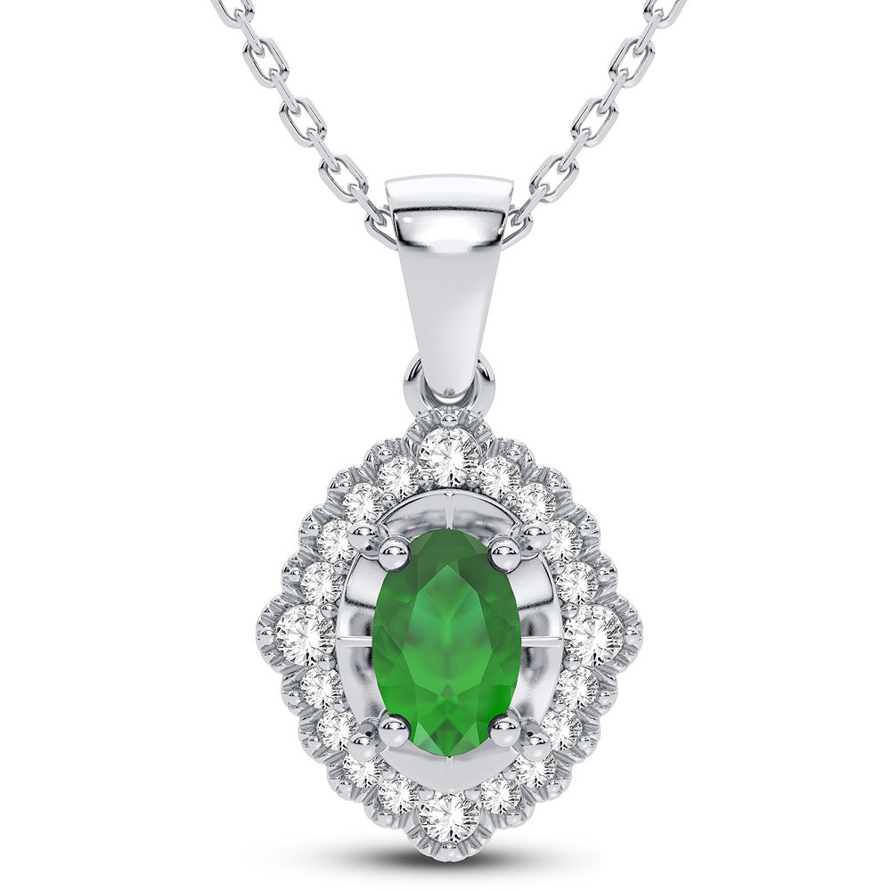 14K 0.12CT Diamond Pendant