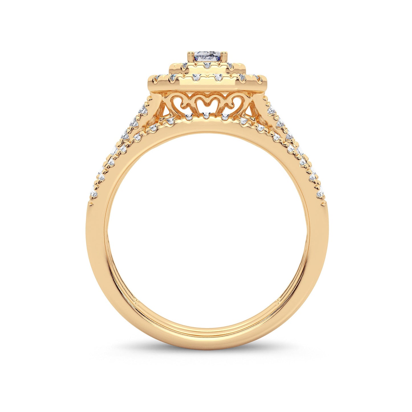 14K 1.00CT Diamond Bridal Ring