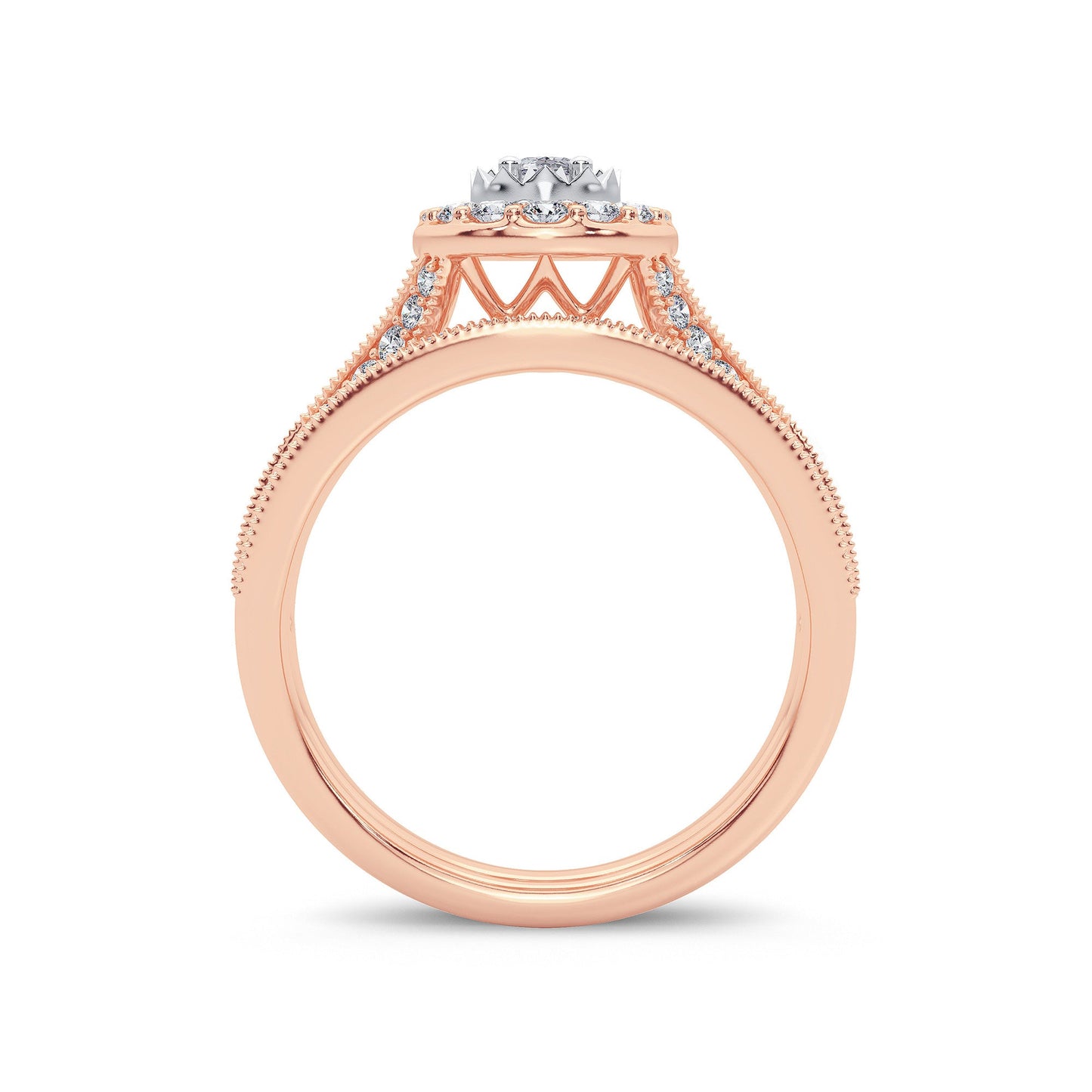 14K 1.00CT Diamond Bridal Ring