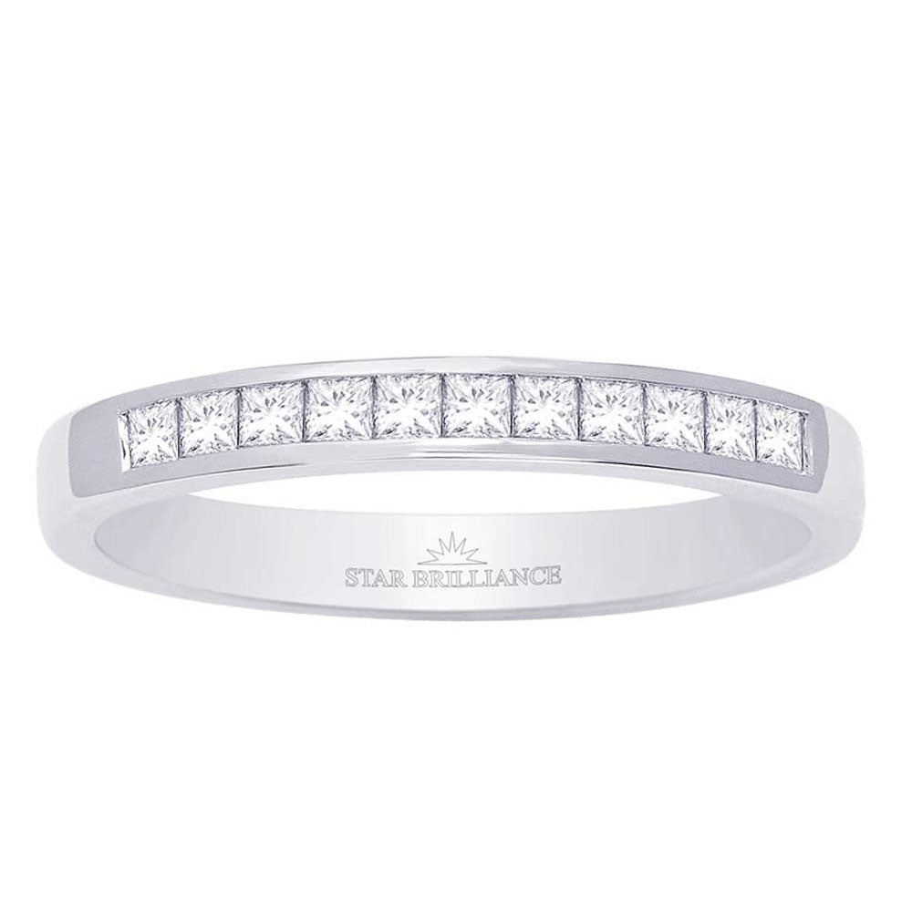 14K White Gold 1/3 Ct.Tw. Diamond Ladies Machine Band