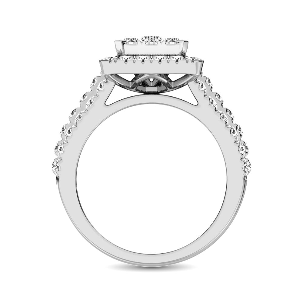 14K White Gold 2 Ct.Tw. Diamond Engagement Ring