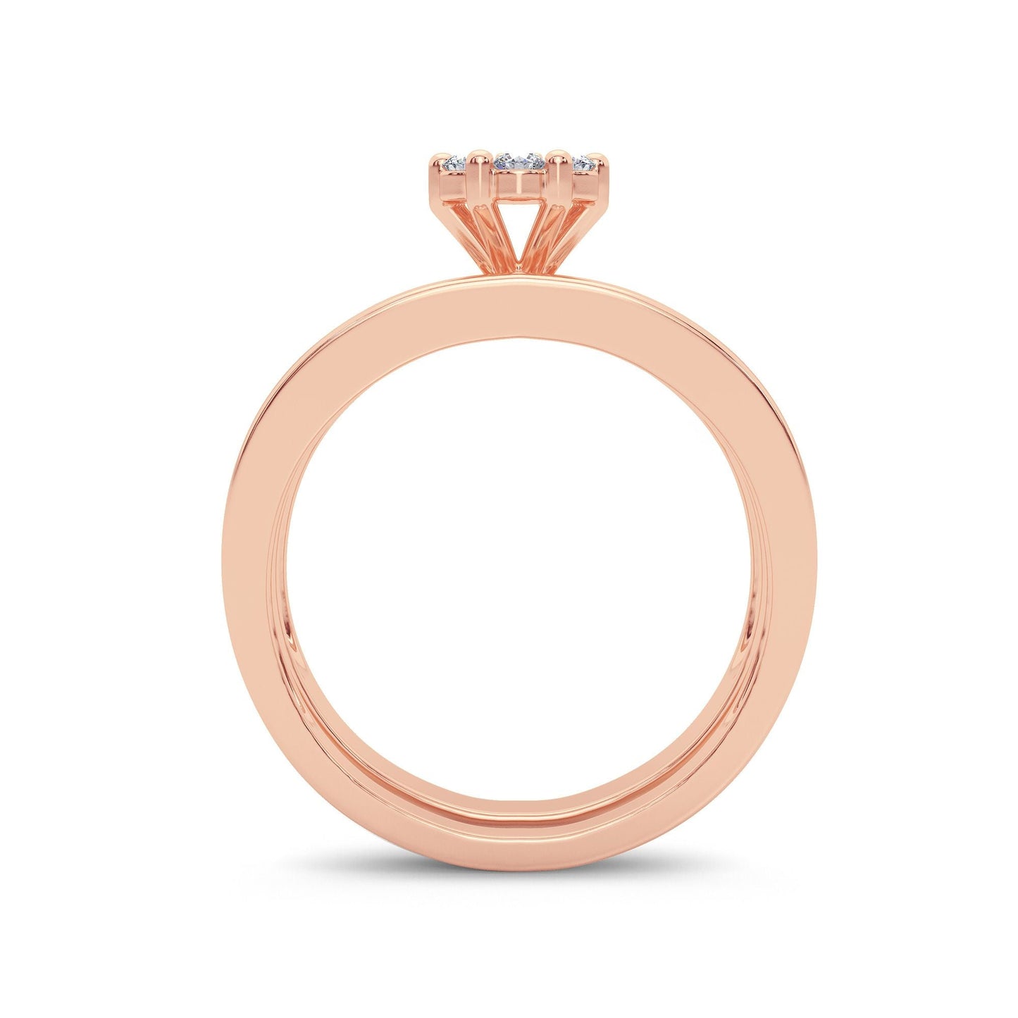 14K 0.71CT Diamond Bridal Ring