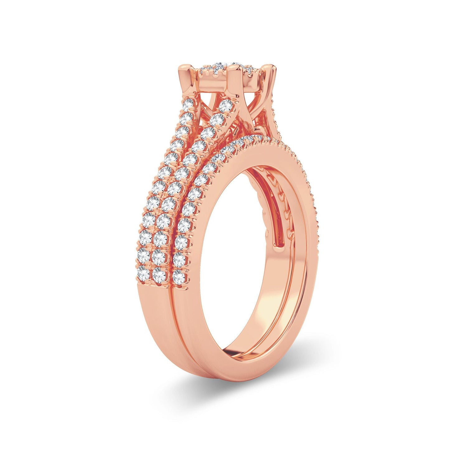 14K 0.83CT Diamond Bridal Ring