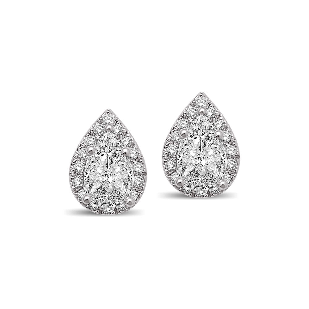 Lovecuts 14K White Gold 5/8 Ct.Tw. Diamond Fashion Earrings