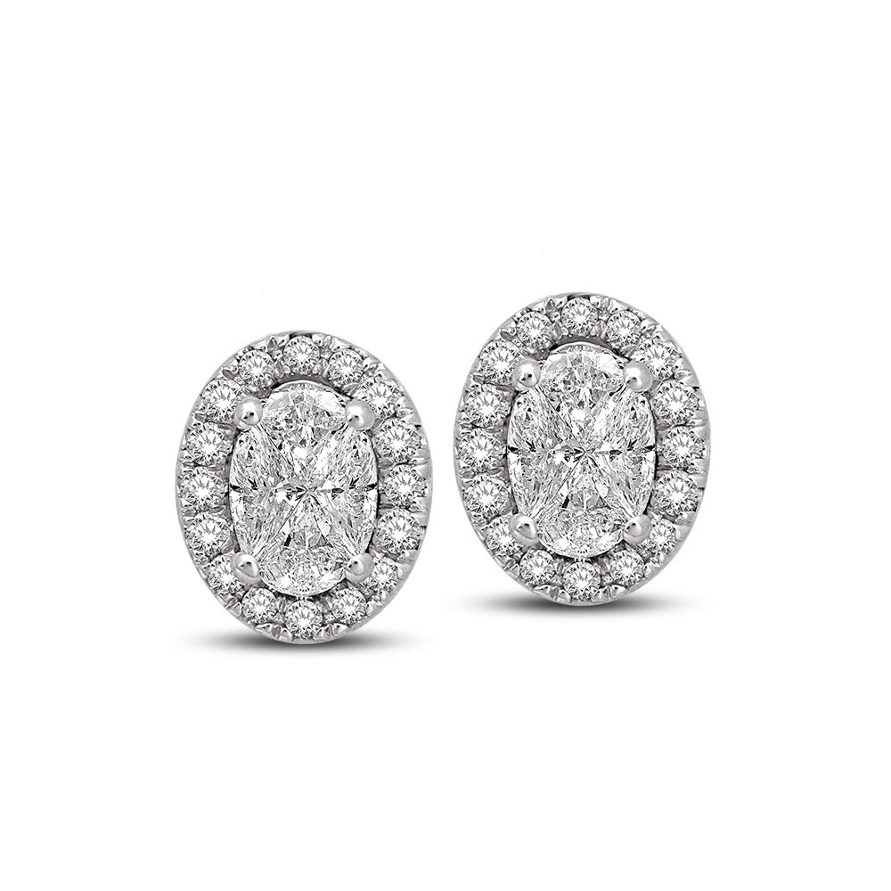 Lovecuts 14K White Gold 5/8 Ct.Tw. Diamond Fashion Earrings