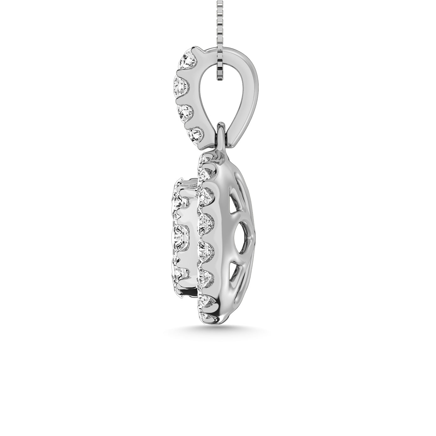 14K White Gold 2 Ct.tw Diamond Fashion Pendant