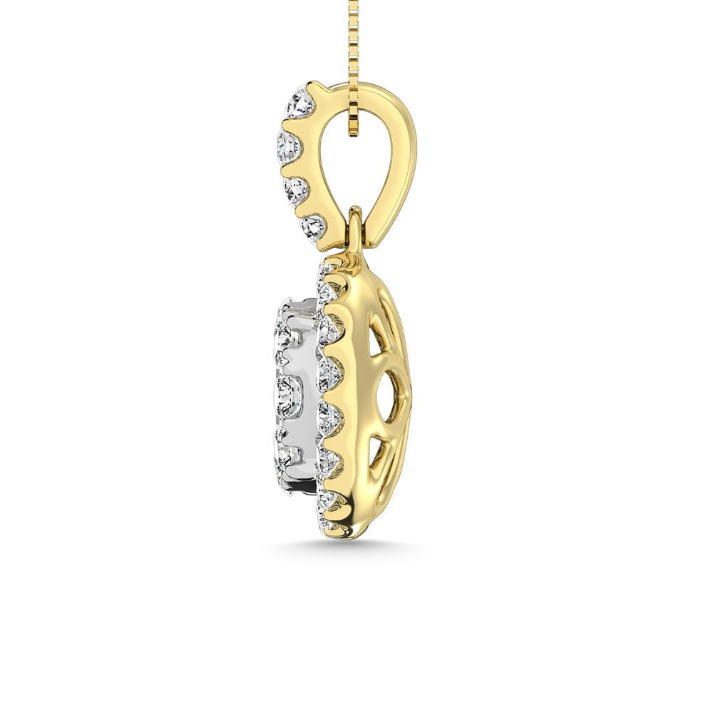 14K Yellow Gold 1 Ct.tw Diamond Fashion Pendant