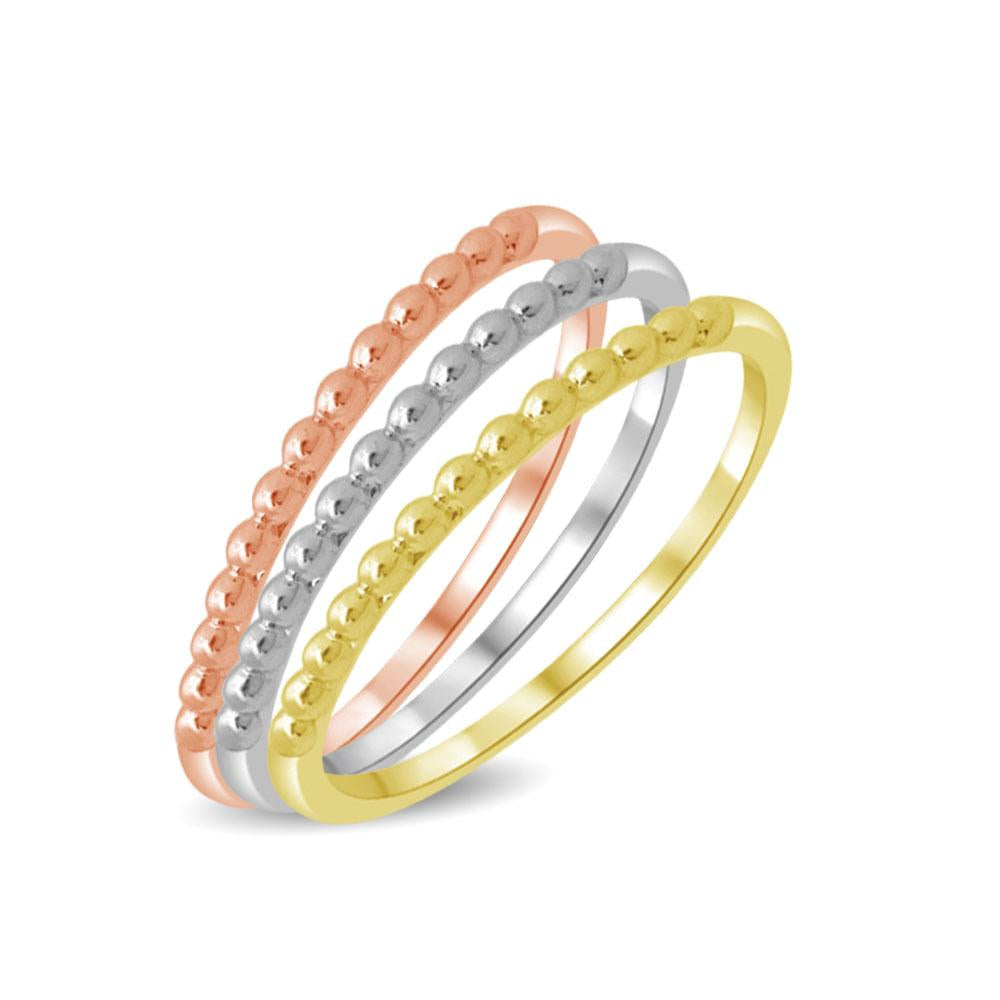 14K White Gold Plain Band