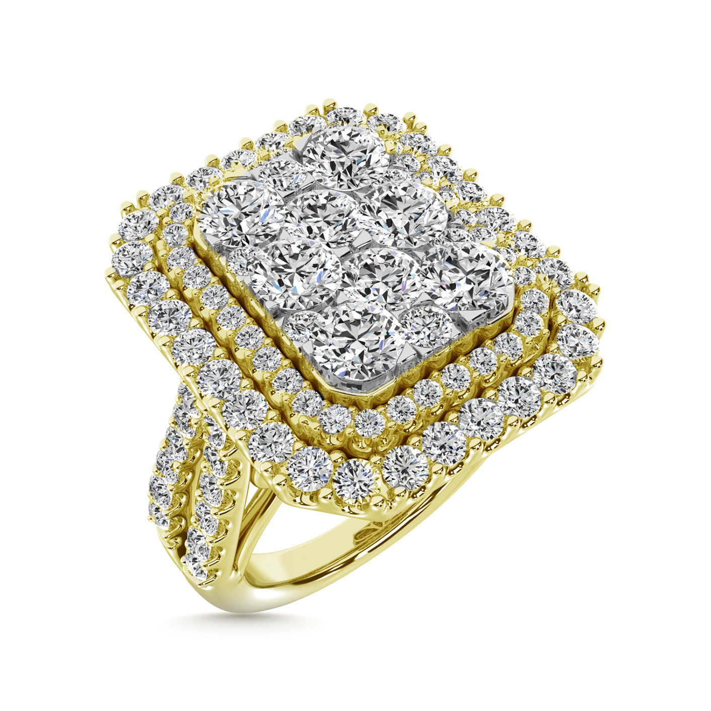 Diamond 4 Ct.Tw. Fashion Ring in 14K Yellow Gold
