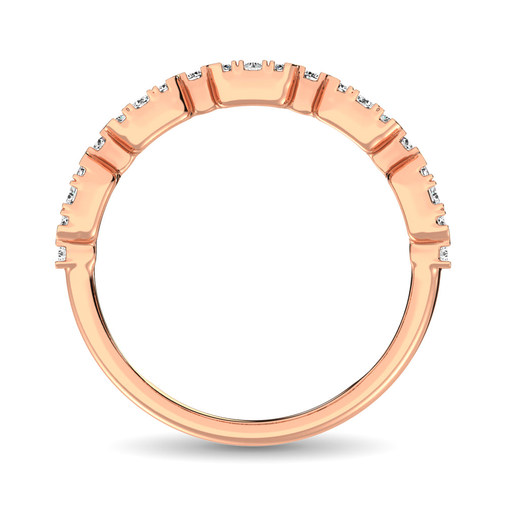 14K Rose Gold 1 Ct.Tw. Diamond Fashion Ring
