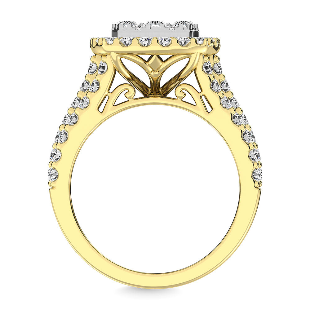 Diamond 2 Ct.Tw. Engagement Ring in 14K Yellow Gold
