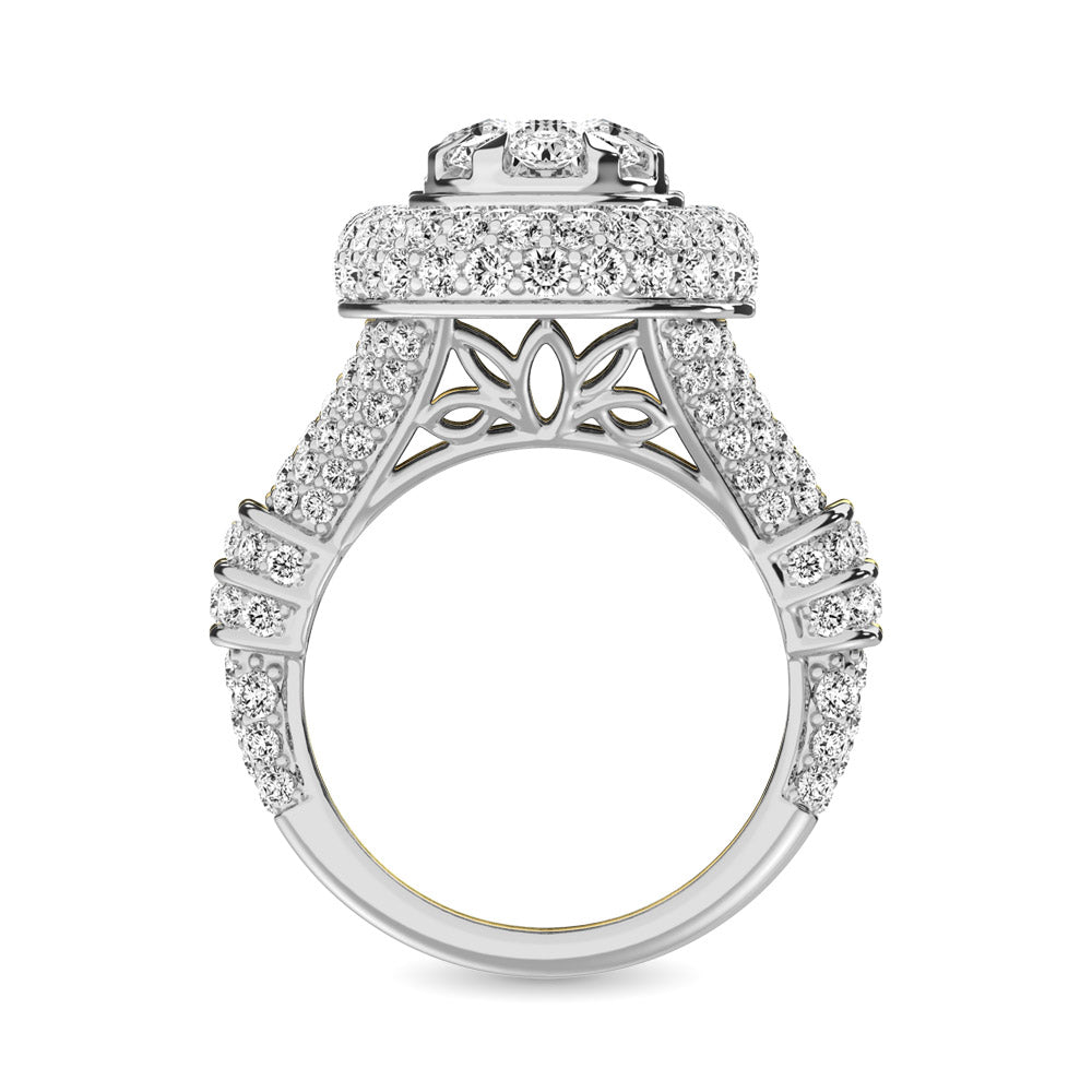 14K White Gold 2 Ct.Tw. Diamond Engagement Ring