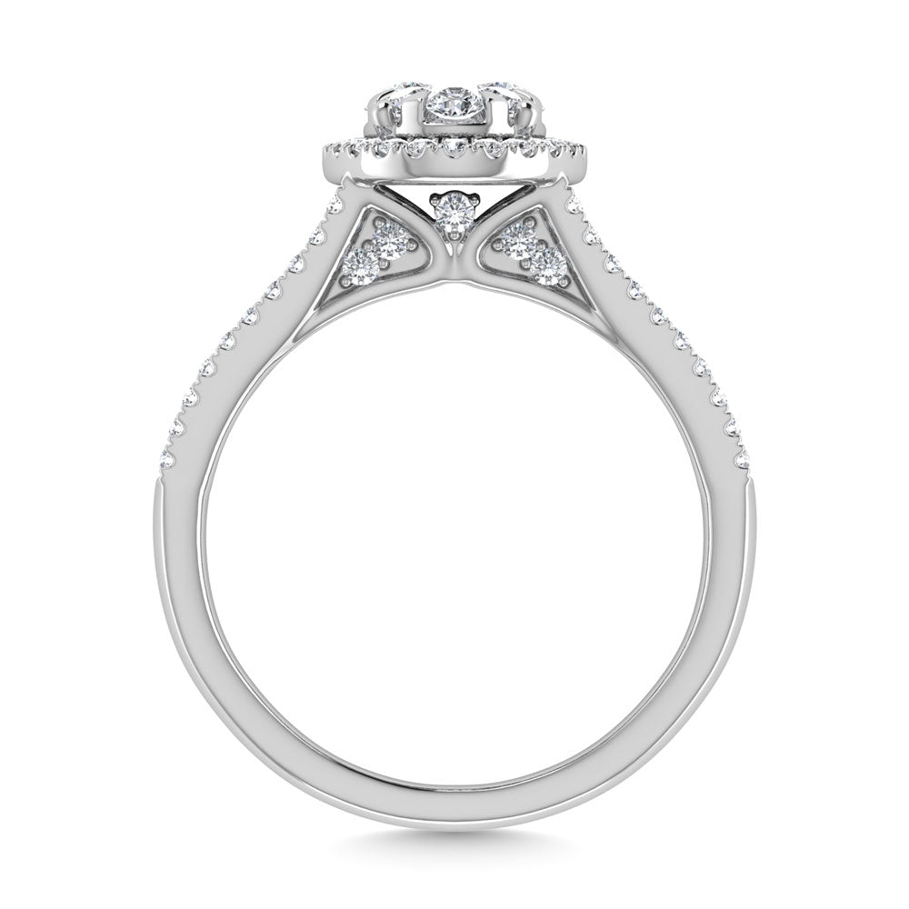 Diamond 1 1/3 Ct.Tw. Engagement Ring in 14K White Gold