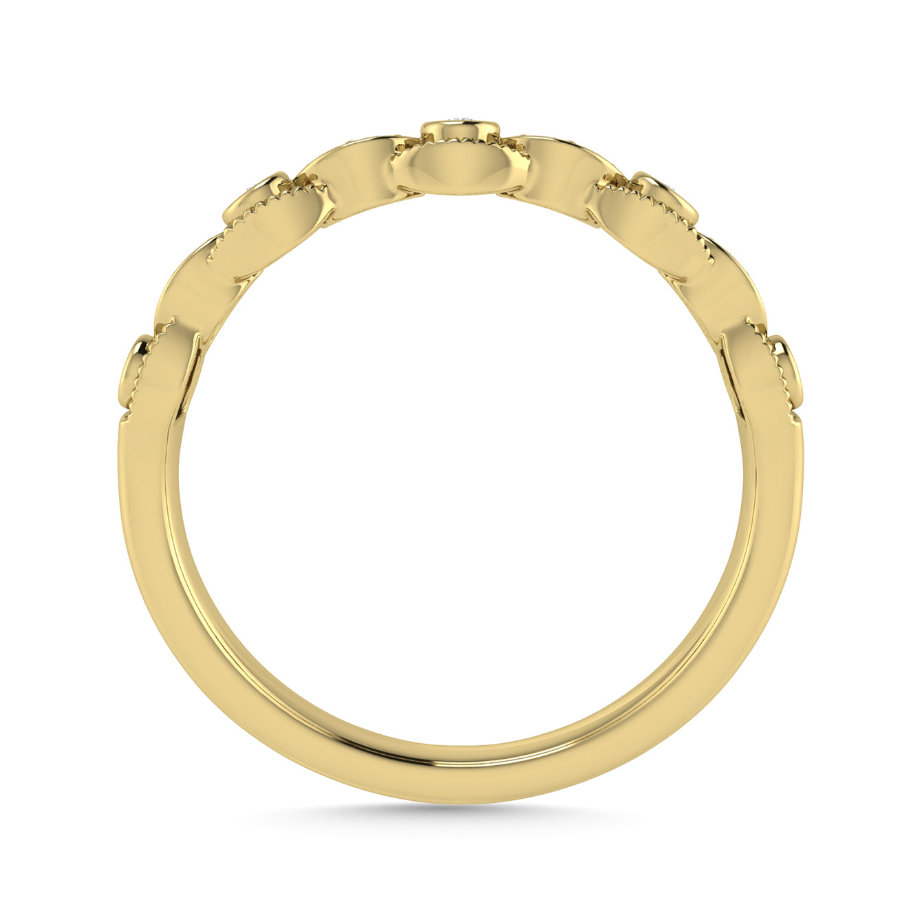 Diamond 1/10 Ct.Tw. Stackable Band in 14K Yellow Gold