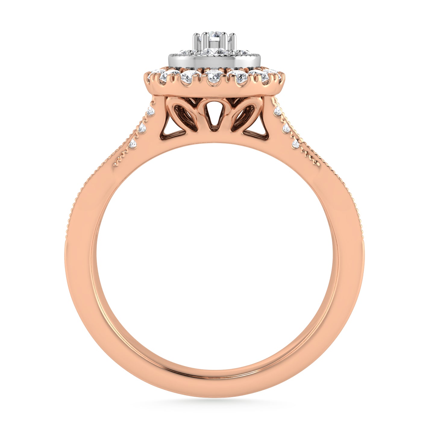Diamond 1/2 Ct.Tw. Engagement Ring in 10K Rose Gold