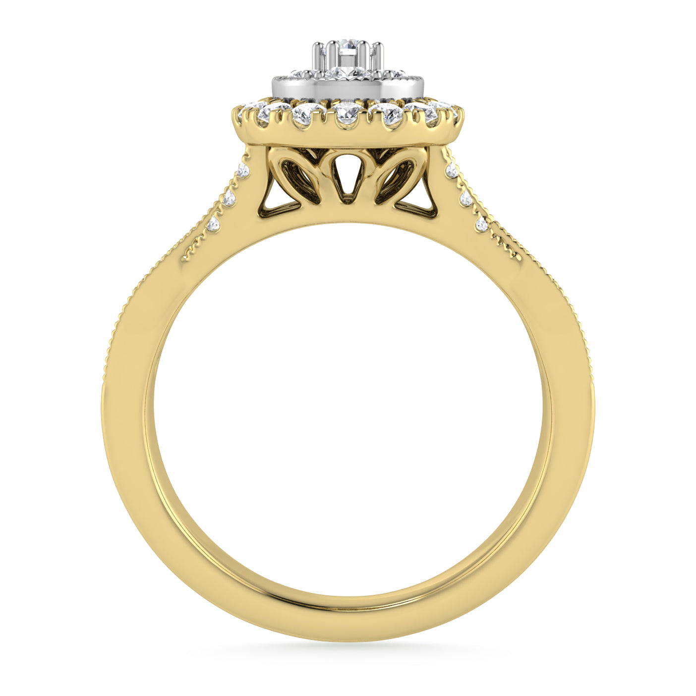 Diamond 1/2 Ct.Tw. Engagement Ring in 14K Yellow Gold