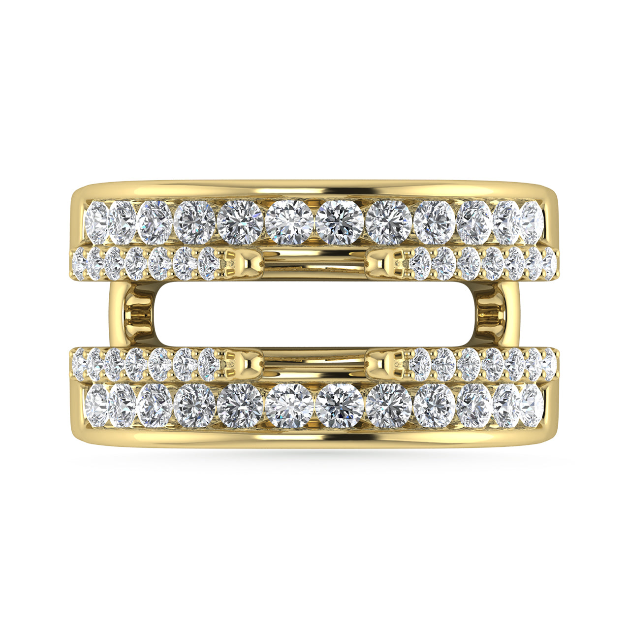 Diamond 1 Ct.Tw. Guard Ring in 14K Yellow Gold