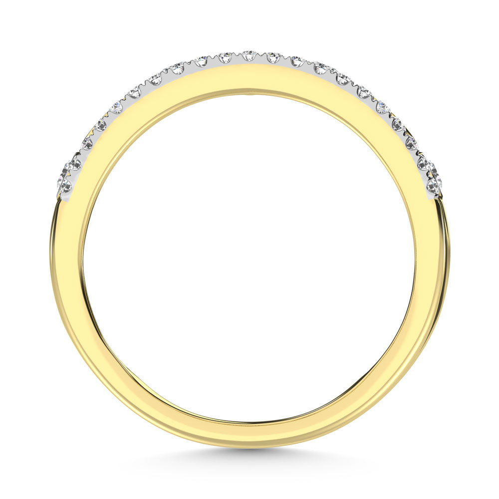 14K Yellow Gold Diamond 1/3 Ct.Tw. Stackable Ring