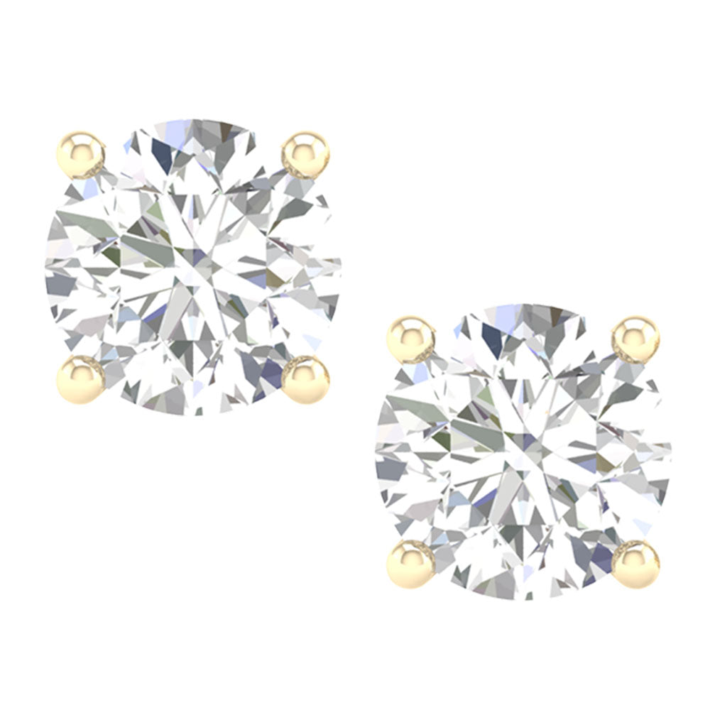 14K 1.00CT Certified Lab Grown Diamond Earring