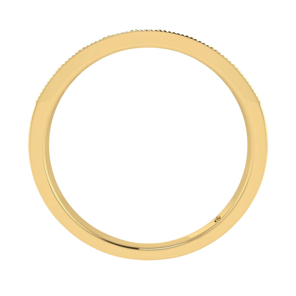 14K Yellow Gold Diamond 1/4.Ct. Tw. Men?s Machine Band