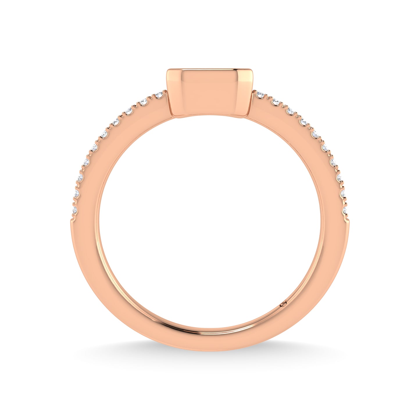 14K Rose Gold Diamond 3/8 Ct.Tw. Fashion Ring