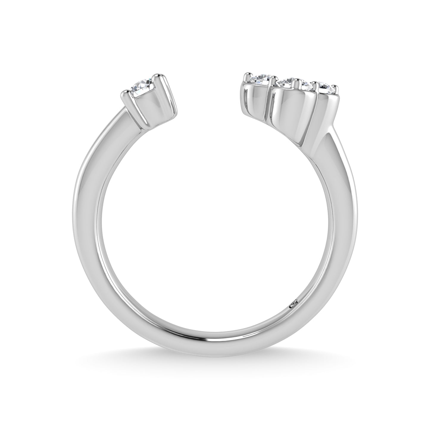 10K White Gold 1/3 Ct.Tw. Diamond Fashion Ring