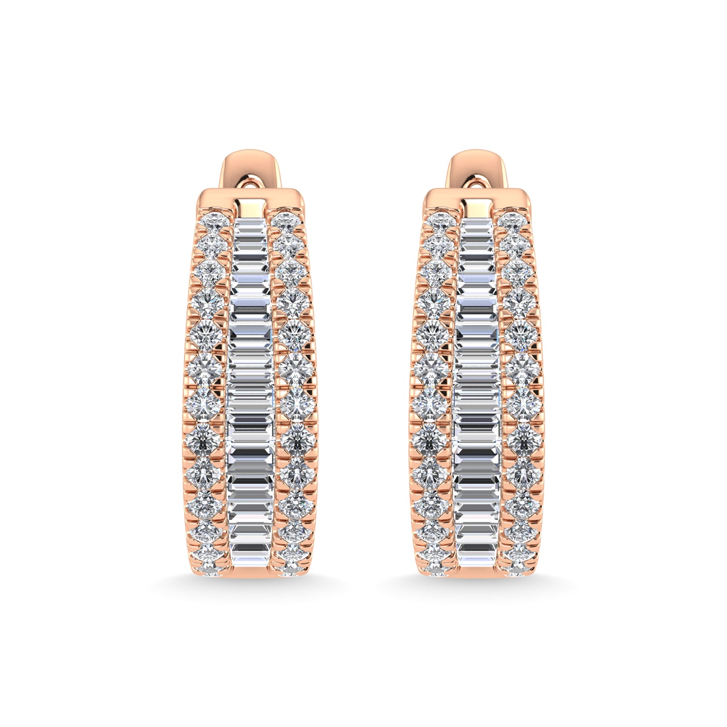 Diamond 1 Ct.Tw. Fashion Earrings in 14K Rose Gold