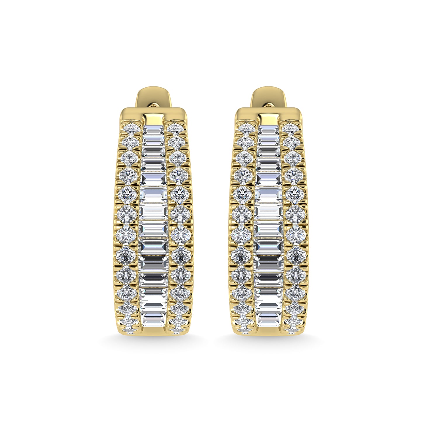 Diamond 1 1/2 Ct.Tw. Fashion Earrings in 14K Yellow Gold