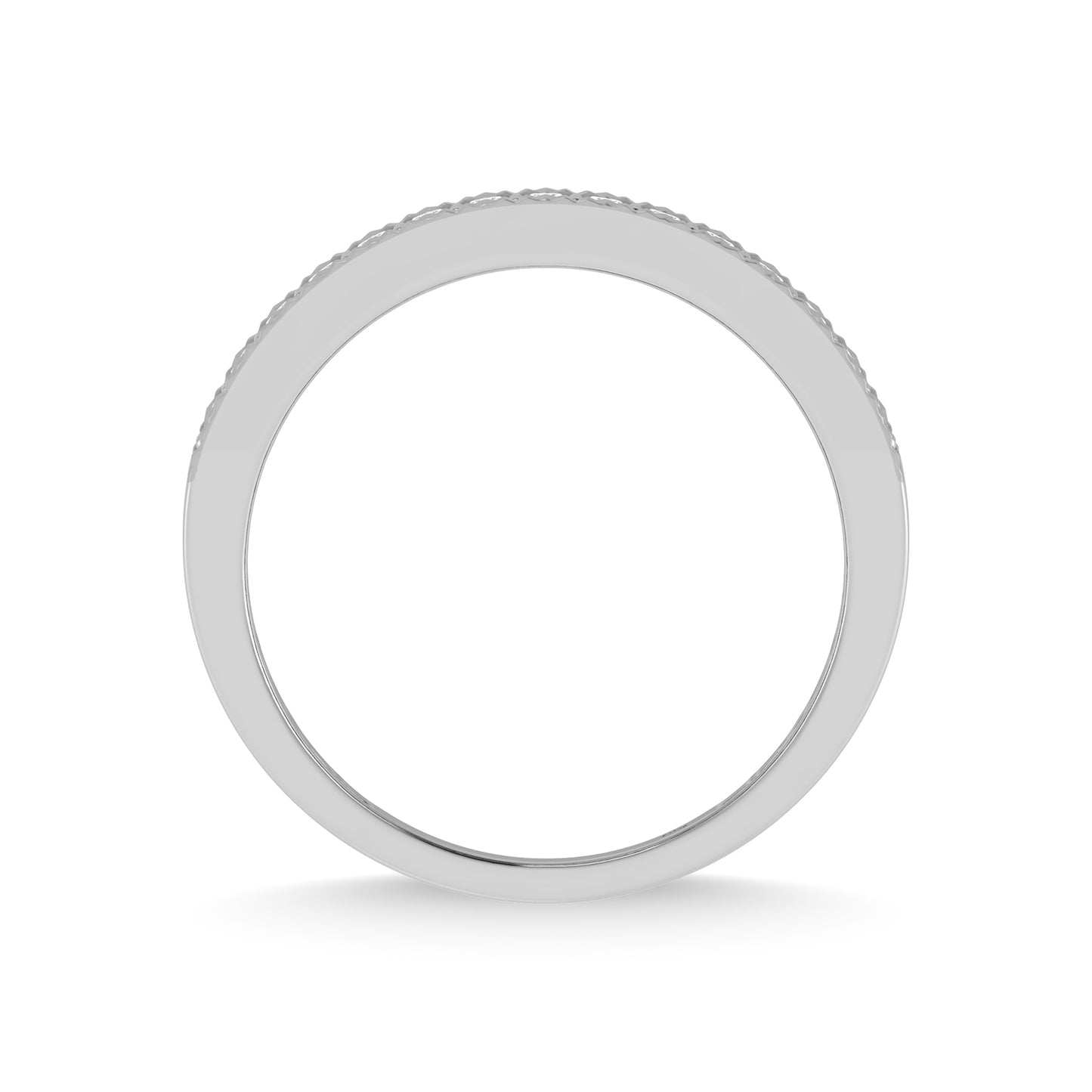 14K White Gold Diamond 1/2 Ct.Tw. Men?s Band