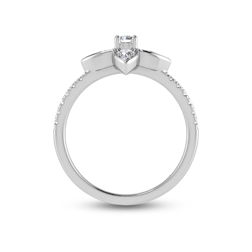 14K White Gold Diamond 5/8 Ct.Tw. Fashion Ring