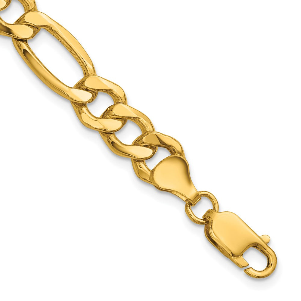 14k 8.5mm Semi-Solid Figaro Chain