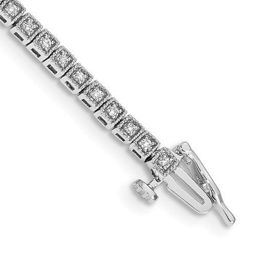 14k White Gold Complete Diamond Ring Guard