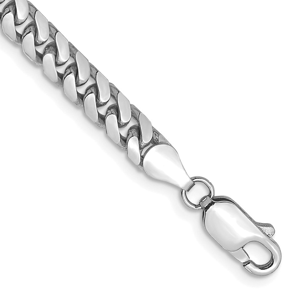 14k White Gold 4.3mm Solid Miami Cuban Chain