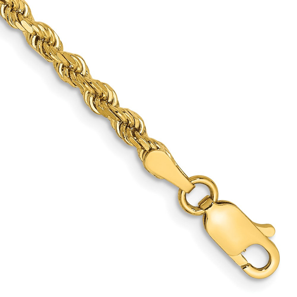 14k 3.0mm Semi-solid D/C Rope Chain