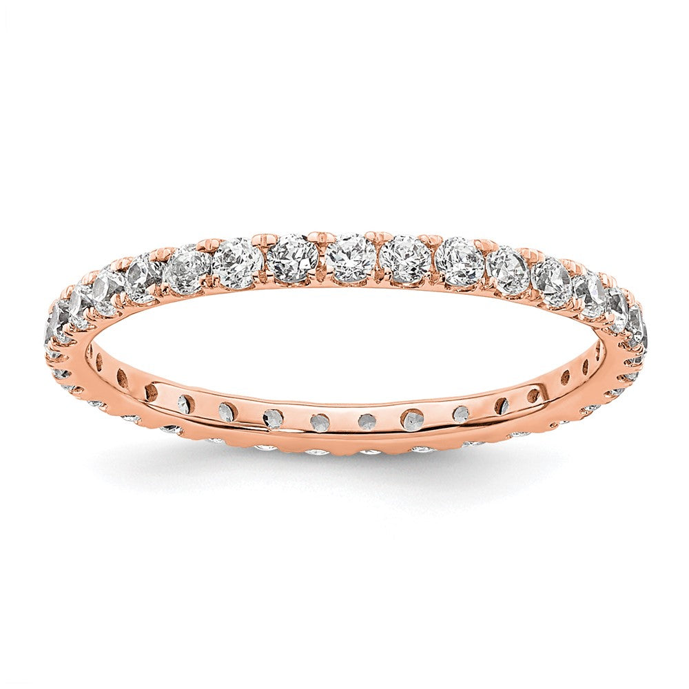 True Origin 14kr 1/2 ct Lab Grown DIA. VS+ F+ Complete Size 4 Eternity Band