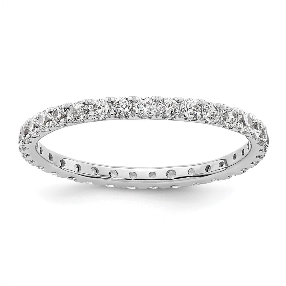 True Origin 14kw 1/2 ct Lab Grown Diamond VS+ F+ Comp. Size 4 Eternity Band