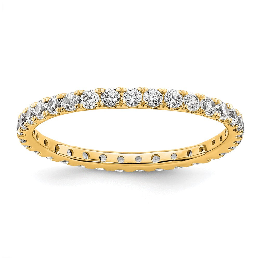True Origin 14k 1/2 ct Lab Grown Diamond VS+ F+ Comp. Size 4 Eternity Band