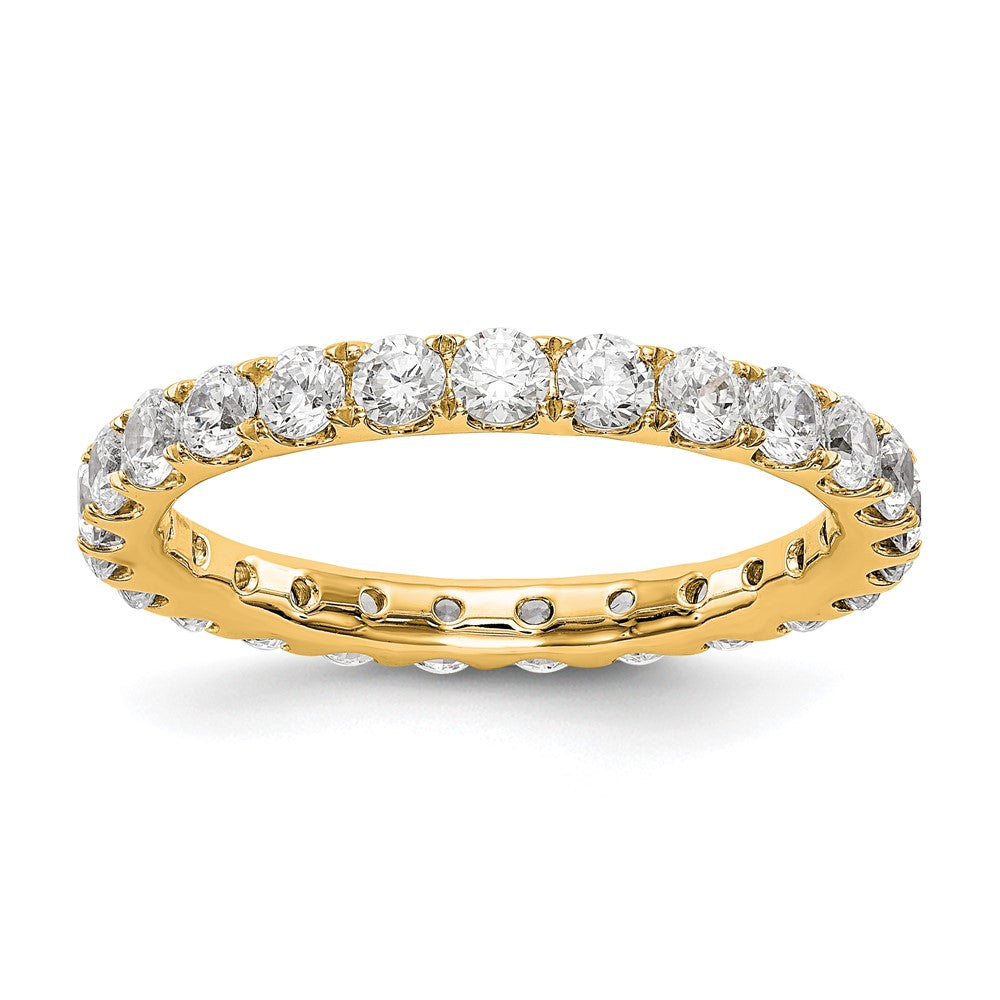 14k 1 1/2ct Lab Grown Diamond VS/SI+ G+ Comp Size 7.5 Eternity Band