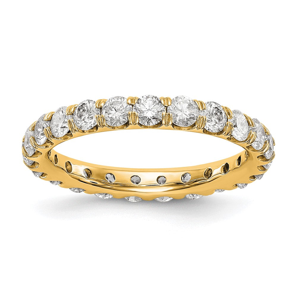 True Origin 14k 2 ct Lab Grown Diamond VS+ F+ Comp. Size 7 Eternity Band
